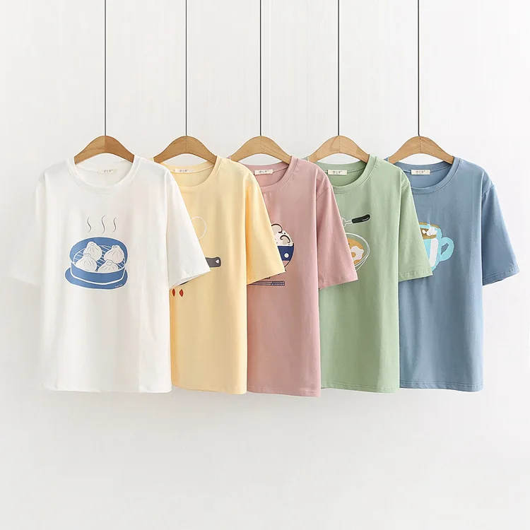 

2022new Women T-Shirt 2021 Summer Leopard Heart Print T Shirt Women Casual White Tops Loose Short Sleeve Tshirt Camisas Mujer