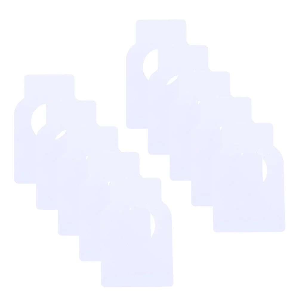 

100 Pcs Neck Sleeve Bottle Tag Printable Labels Hanging Tags Pvc Double Side Blank