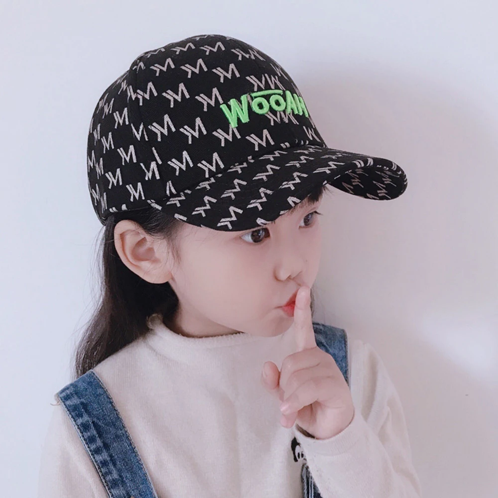 

Cap For Boy Korean Children's Letter Embroidery Baseball Hats Spring Autumn Girls Peaked Caps Snapback Hip-Hop Sun Hat For Kids