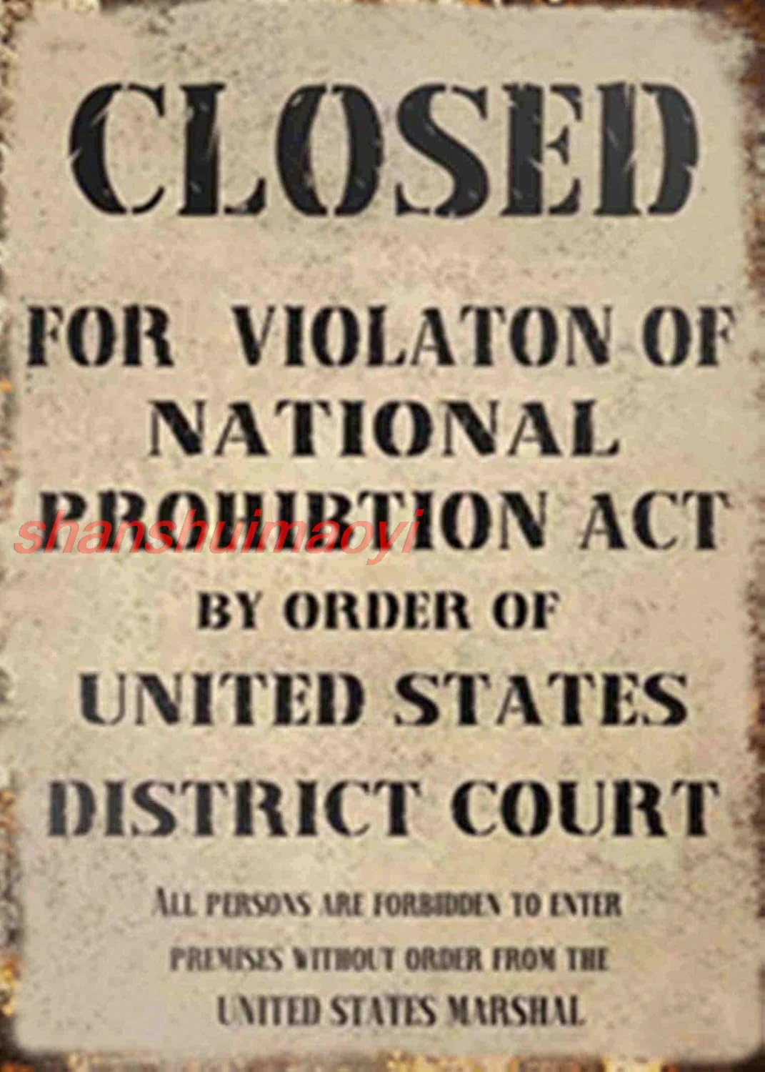 Жестяная вывеска EMOHAT для бара дома