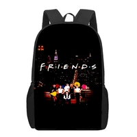 friends school bags for girls boys print multifunctional kids backpacks women mochila students book bag children shoulder bag