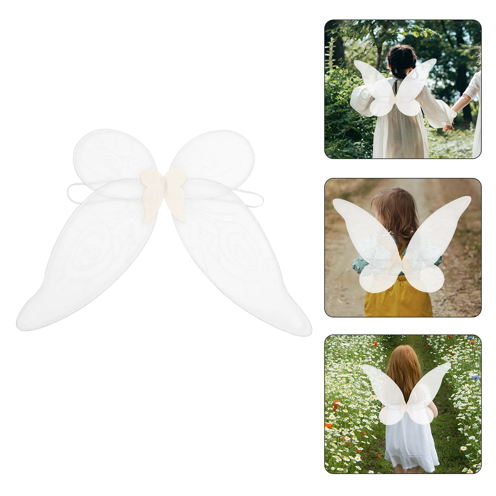 

Cosplay Photo Props Butterflies Fairy Wing Party Supplies Make Costume Decor Silk Screen Child