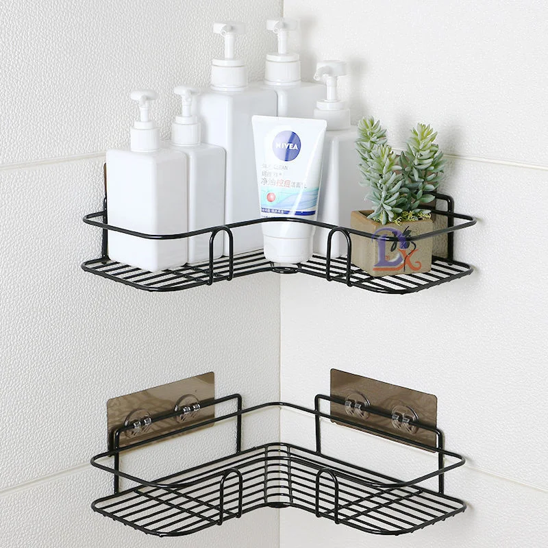 

NINETOP Mutifuntion Punch-Free Hanging Racks For Bathroom Kitchen Shampoo Storage Rack Organizer Basket Iron Cosmetic Holder