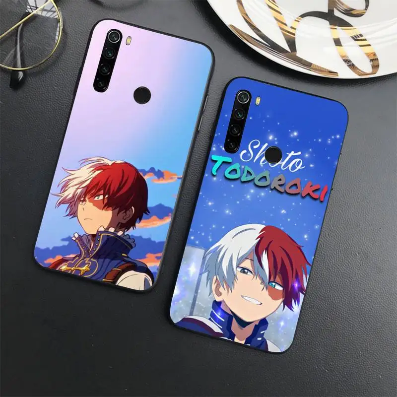 

Shoto Todoroki my hero academia Phone Case For Xiaomi Redmi note 7 8 9 11 t s 10 A pro lite funda shell coque cover