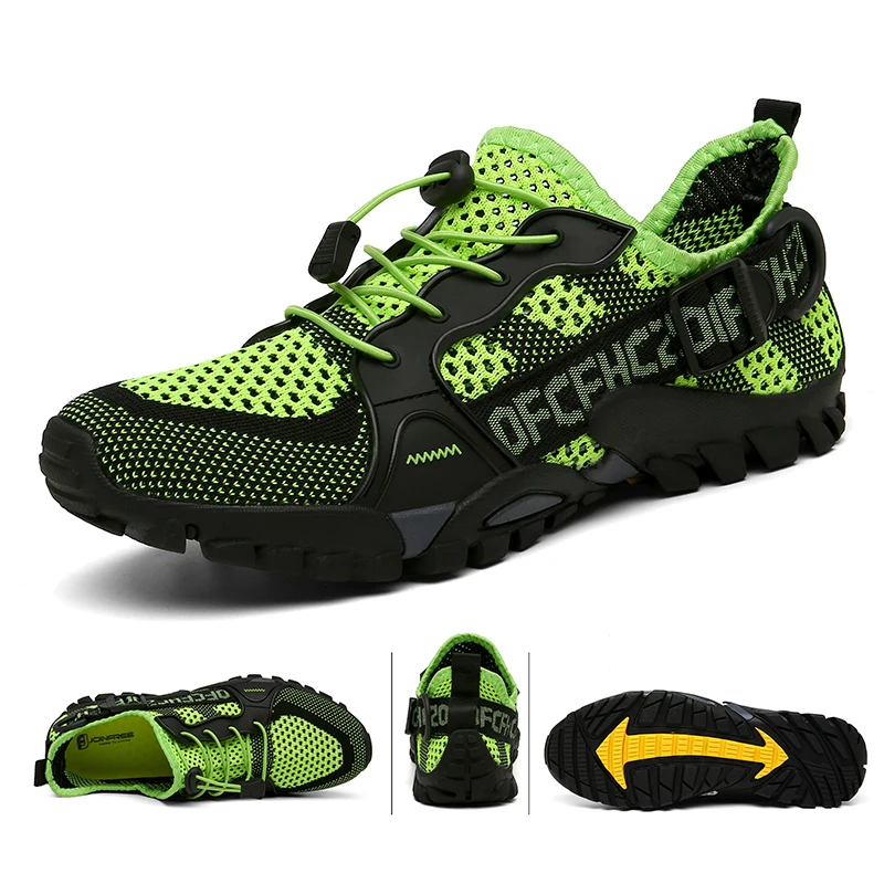 Large Size Breathable Men's Hiking Shoes Outdoor Trekking shoes Sneakers Men Mountain Climbing Walking shoes Zapatillas Hombre