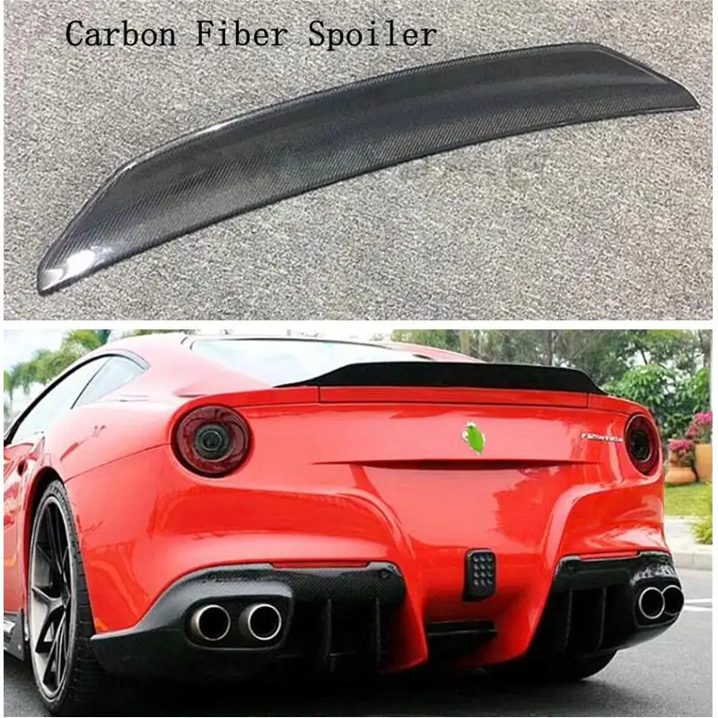 

Для Ferrari F12 2013-NO высококачественный спойлер из натурального углеродного волокна заднее крыло заднего багажника