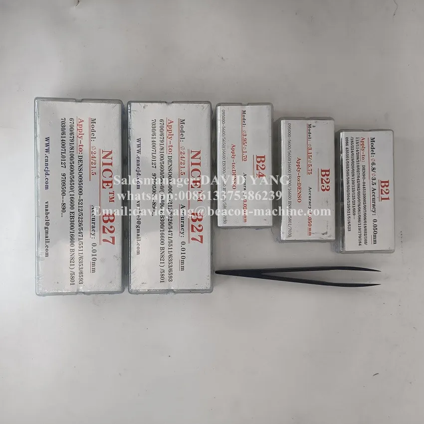 400 шт. Запасные части для ремонта форсунок Common Rail: шайбы для регулировки, прокладки и промывочные подложки.