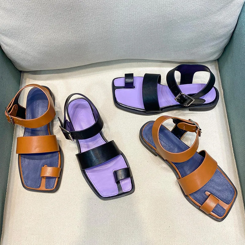 

Square Toe Fashion Womens Shoes 2022 Med Buckle Strap Beige Heeled Sandals Luxury Medium Comfort Black New Open Girls Block PU S