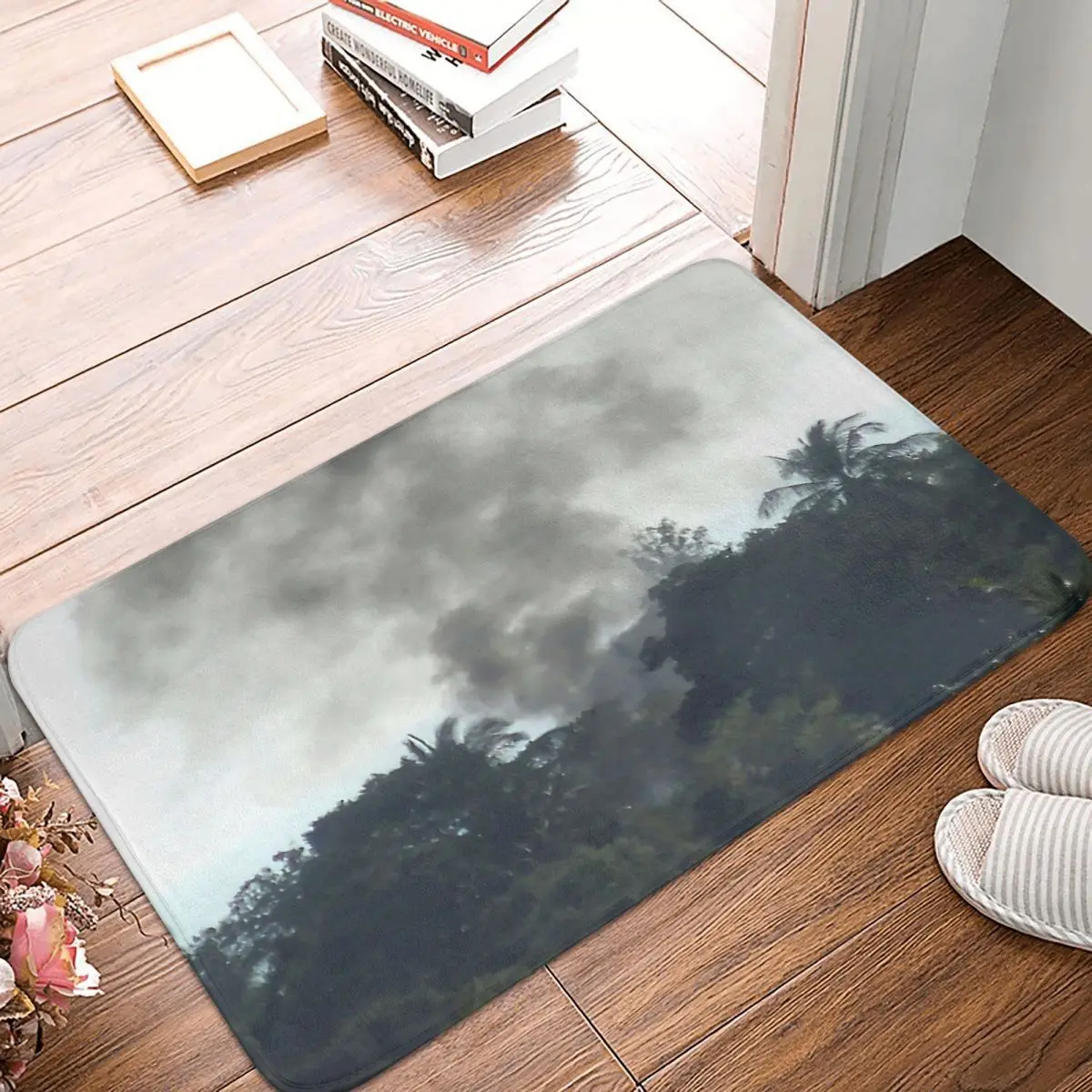 

Коврик мусорный из полиэстера, напольные коврики в ванную комнату