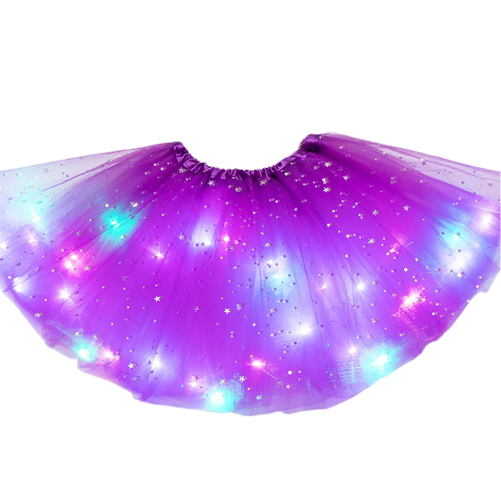 Girls Ballet Fashion Magic Light Party Tulle Pettiskirt Stars Sequin Dancewear Kids Clothes Fluffy Glitter Princess Tutu Skirt 6 Girls Ballet Fashion Magic Light Party Tulle Pettiskirt Stars Sequin Dancewear Kids Clothes Fluffy Glitter Princess Tutu Skirt 6