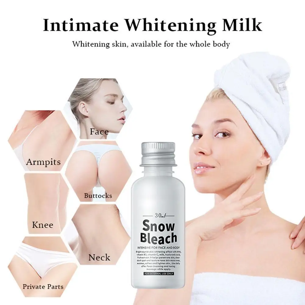 

Effective Body Whitening Cream 30ml Lighten Thigh Inner Joint Dark Remove Underarm Bleach Private Parts Brighten Lotion