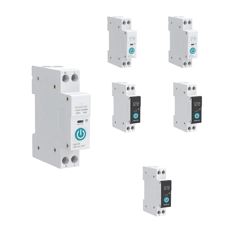 Умный автоматический выключатель TUYA WIFI 1P DIN-рейка для беспроводного