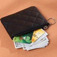 2022 new women coin purse pu leather zipper wallet pouch small money bag childrens pocket key holder embroidery change pouch