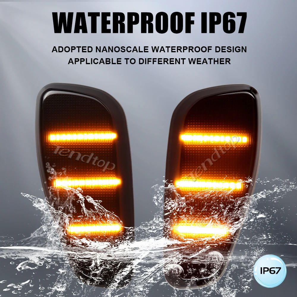 Фонарь поворота автомобиля Белый/янтарный-4 фонаря фонарь передней стороны для