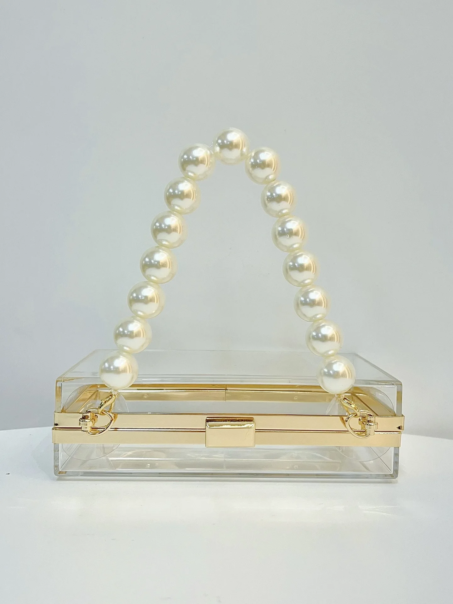 Жемчужная акриловая модная сумочка прозрачные женские сумки для свадьбы и