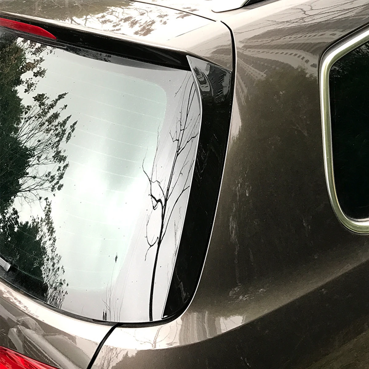 Автомобильный спойлер на заднее окно сплиттер крыла ABS глянцевый черный для VW Passat