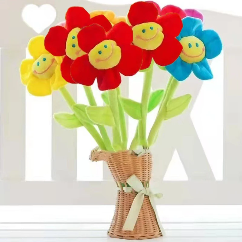 Занавеска плюшевая с имитацией подсолнуха 32 см 1 шт. |