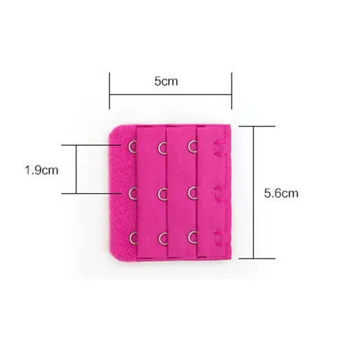 2 pcs/lot Sexy Women Bra Extenders 3 Rows*3 Buckles Hasps Stainless Steel Hooks Underwear Buckle Women Intimates Accessories