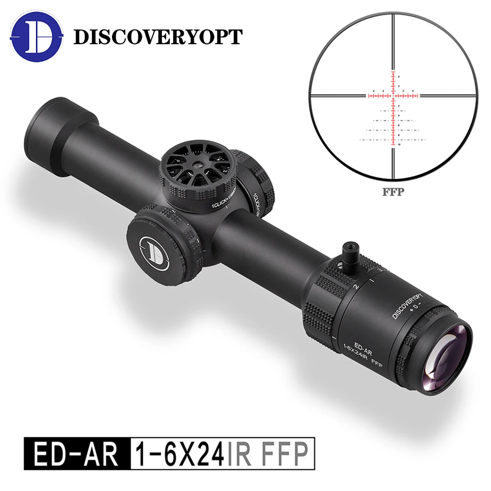 

Тактический прицел Discovery Optics, компактный прицел для охоты, с красной подсветкой