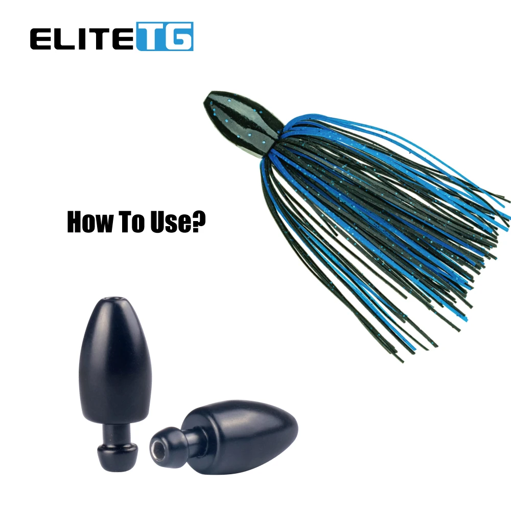 

Elite TG 10PCS Tungsten Skipt Punch Weights 7g 10.5g 14g 21g Texas Rig Rubber Skirt Jig Head Catfish Bass Lure Accessories