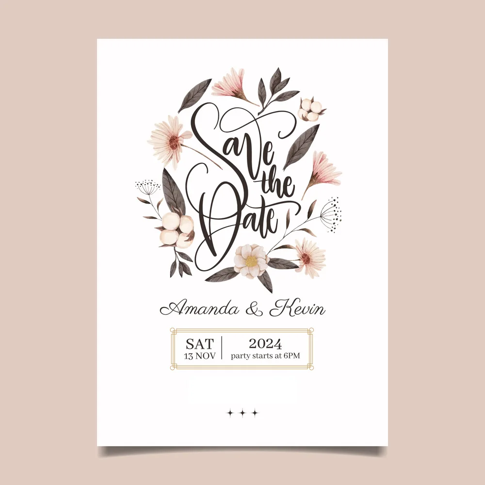 Персонализированные свадебные пригласительные билеты индивидуальное Свадебное