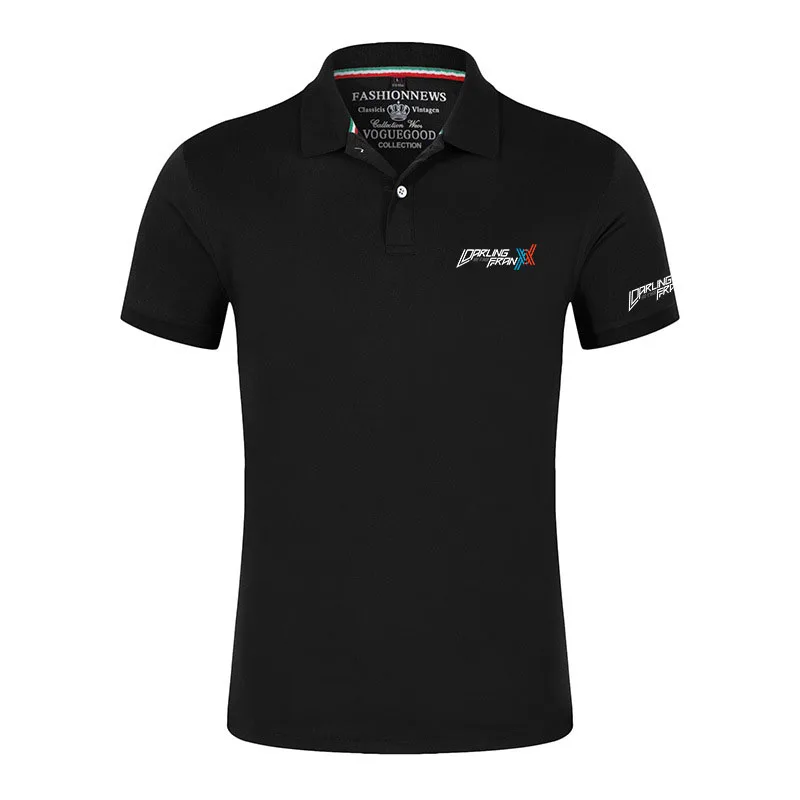 

2022 летние рубашки с аниме DARLING in the FRANXX, мужские брендовые классические мужские хлопковые повседневные спортивные мужские топы на заказ