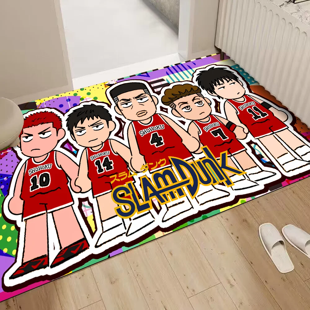 Ковер Slam Dunk с мультяшным принтом полиэстеровый напольный чехол для гостиной