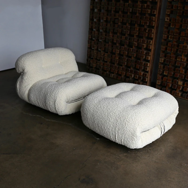 Light Luxury Fabric Bedroom Vintage Creative Villa Personality Lazy Lounge Chair