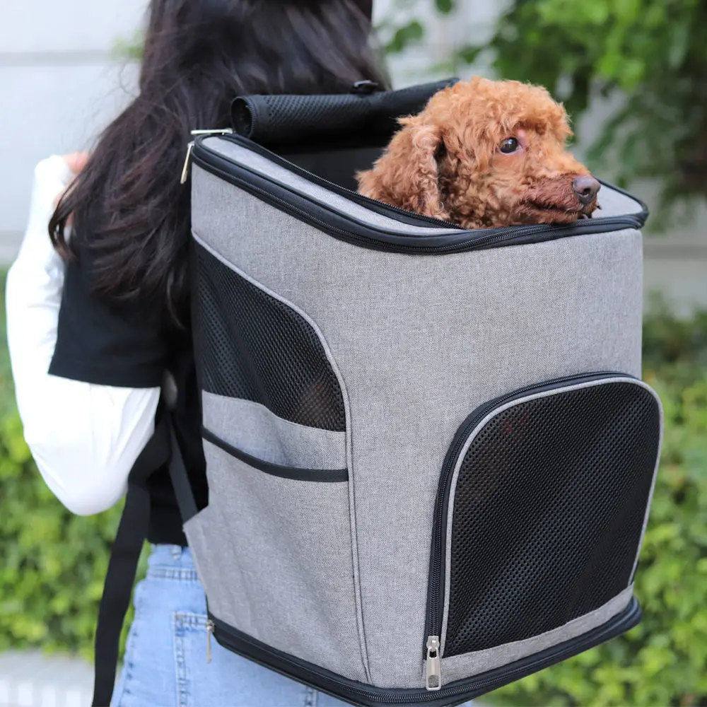 

Pet Bag Out Portable Teddy Dog Backpack Dog Cat Car Travel Accessories Bicyle Soft-Sided Carriers Bags Slings Pet Supplies