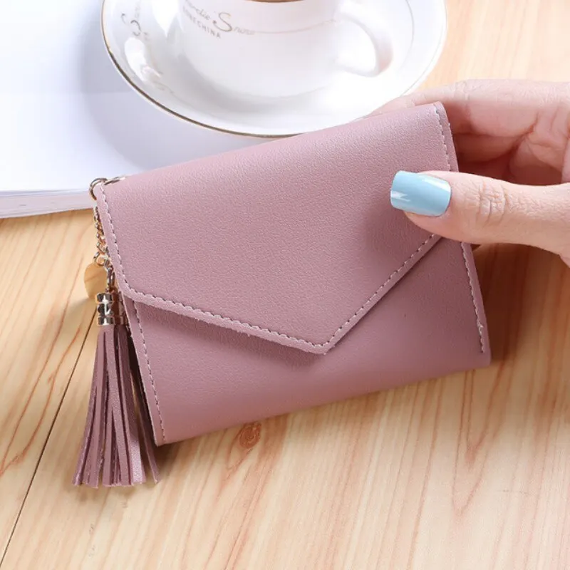 

Wallet Women Purse Short Version Multicard Slot Tri-fold Clutch Bag Multifunctional Simplicity New Style ID Card Case Change