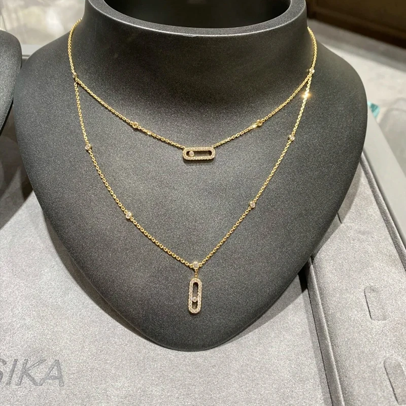 

Женское ожерелье из серебра 925 пробы, в европейском и американском стиле