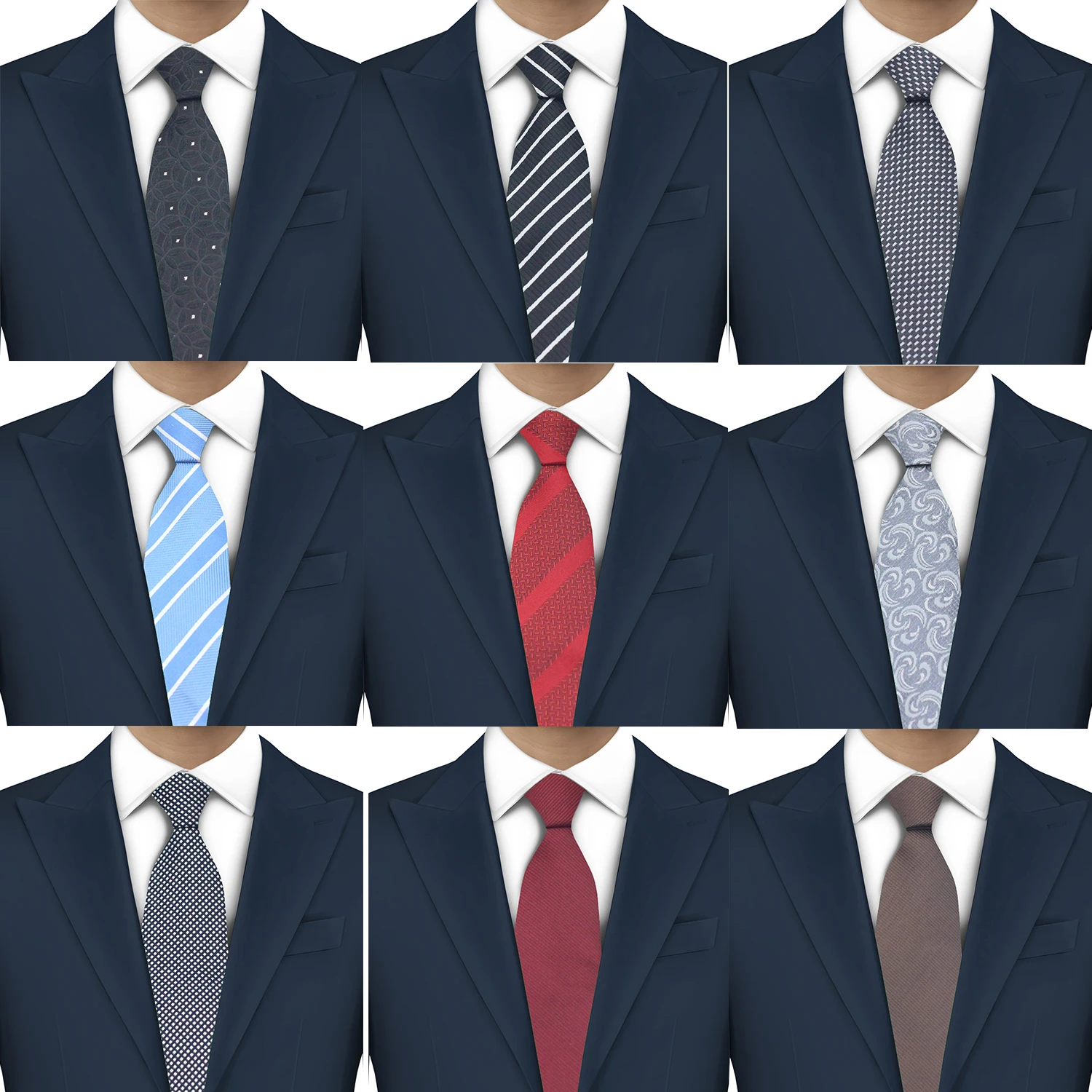 Мужской тонкий галстук LYL 5