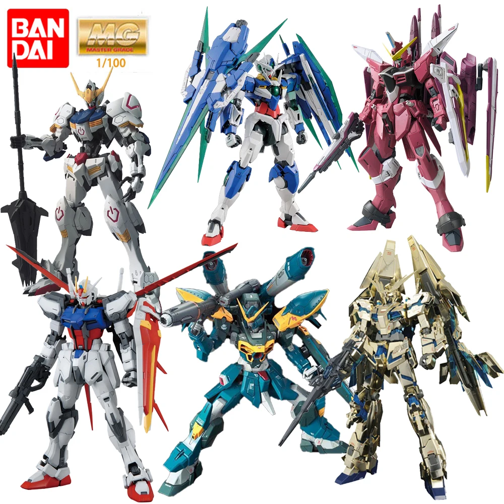 

Original Bandai Gundam Anime Figure MG 1/100 Astray Red Frame SAZABI KA Unicorn 03 Phenex JUSTICE Master Grade UNICORN Wing Zero