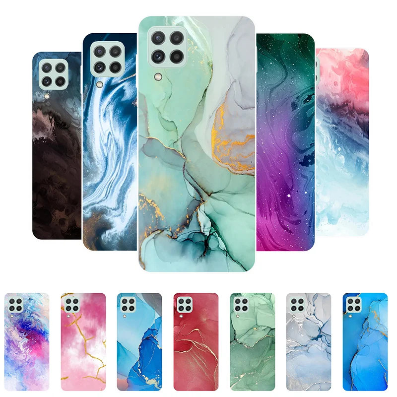 

for Funda Samsung A22 4G Case Soft Silicone Marble Back Cover Phone Cases for Samsung Galaxy A22 Case A 22 A225F Capa 6.4inch