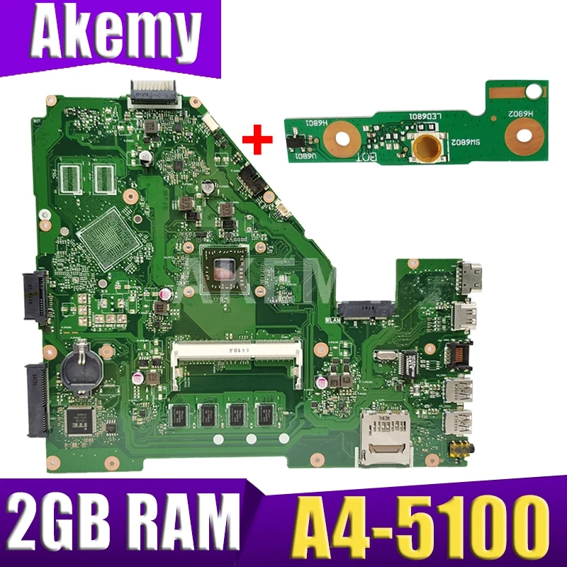 

XinKaidi X550EA Laptop motherboard for ASUS X550EA X550EP X550E X552E Test original mainboard 2G RAM A4-5100
