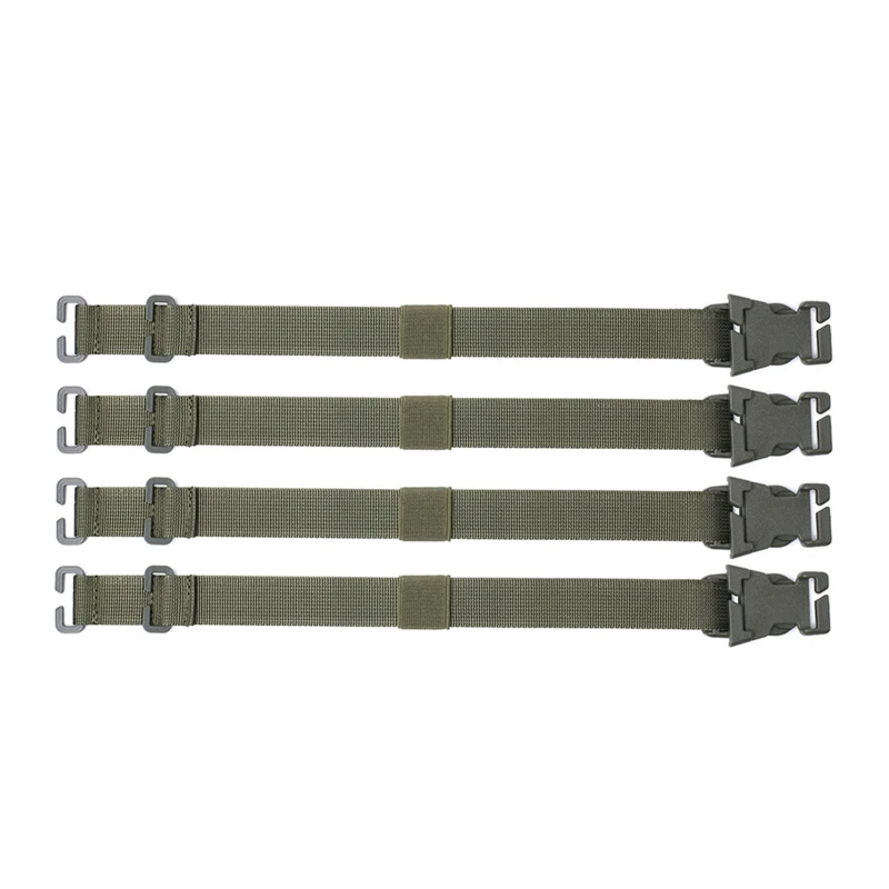 

4 Pcs Utility Luggage Straps Molle Webbing Straps With Buckle Gear Clip Strap for Backpack Lashing