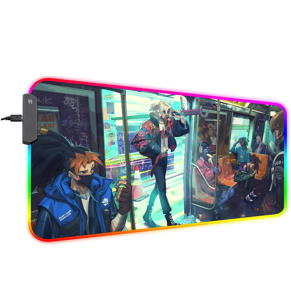 Коврик для мыши L-League of Legends XXL RGB игровые коврики HD черные аксессуары геймеров
