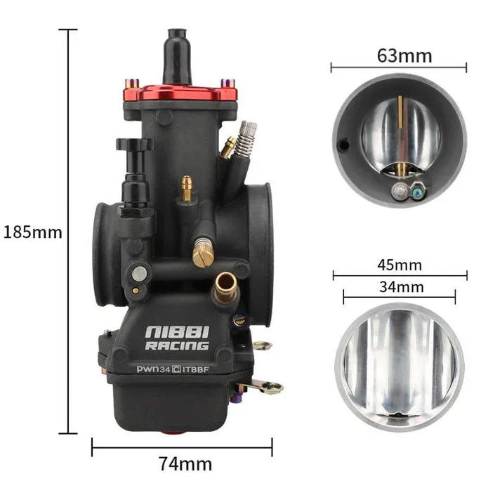 

NIBBI 2T мотоцикл PWN 34 мм/36 мм/38 мм/40 мм карбюраторы для гоночного внедорожного двигателя 250cc ~ 300cc двигатель YamahaKTM карбюратор