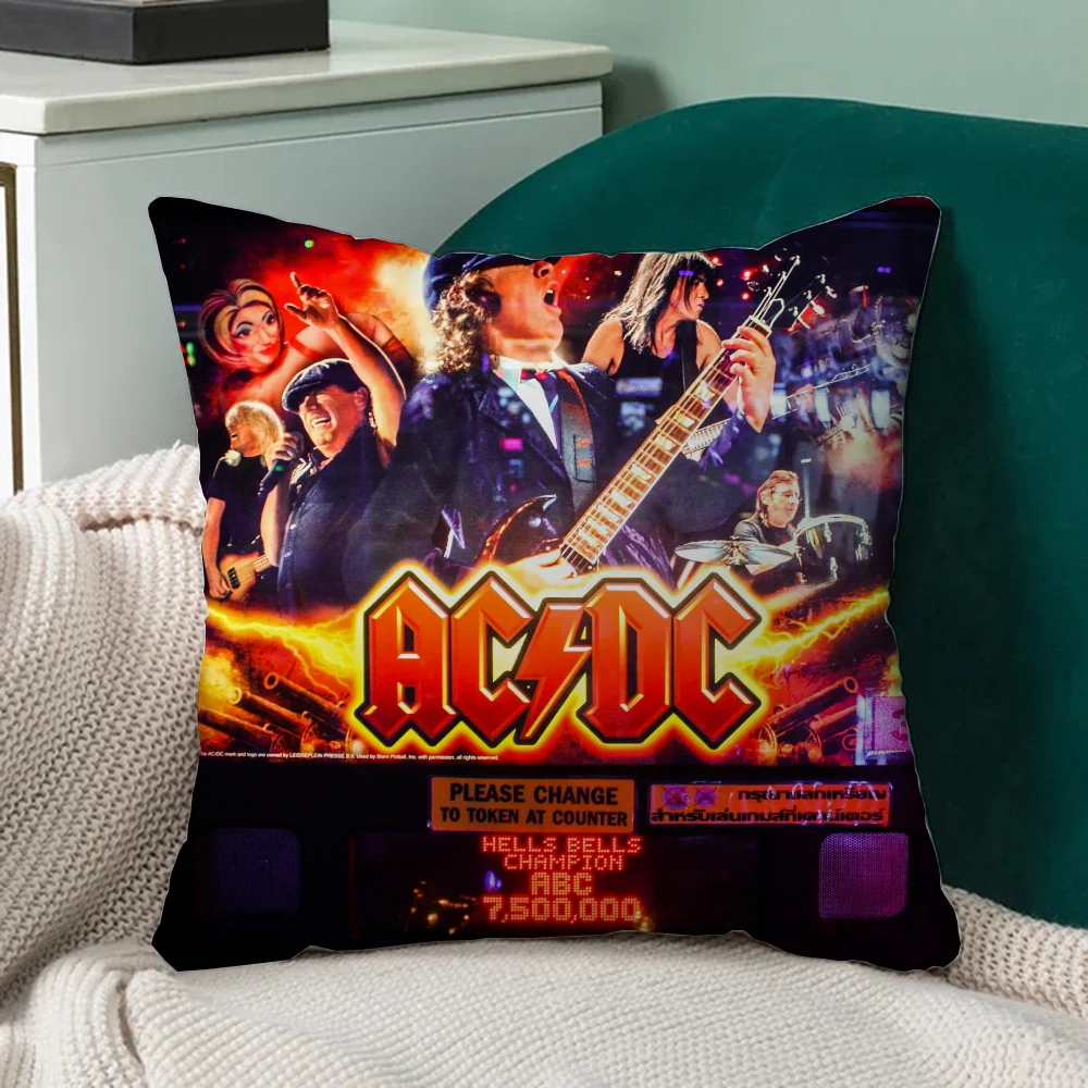 Декоративные чехлы для подушек Rock-ACDC с клетчатым узором