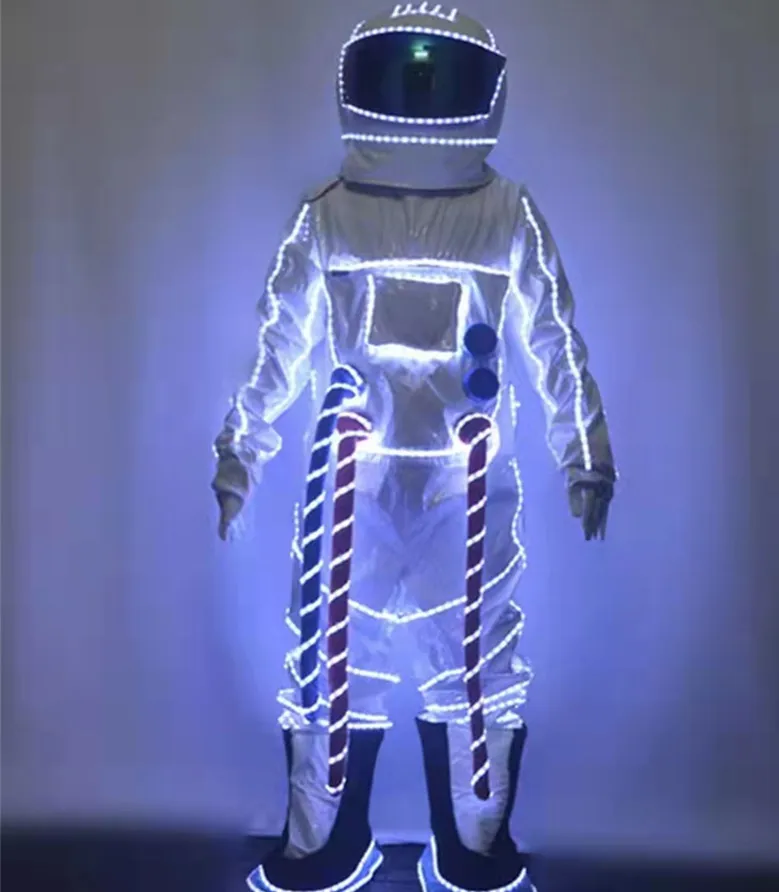 

2023 Personalized Customize women LED Tron Dance Wear long sleeve A1620 hit color pink black yellow grey brown