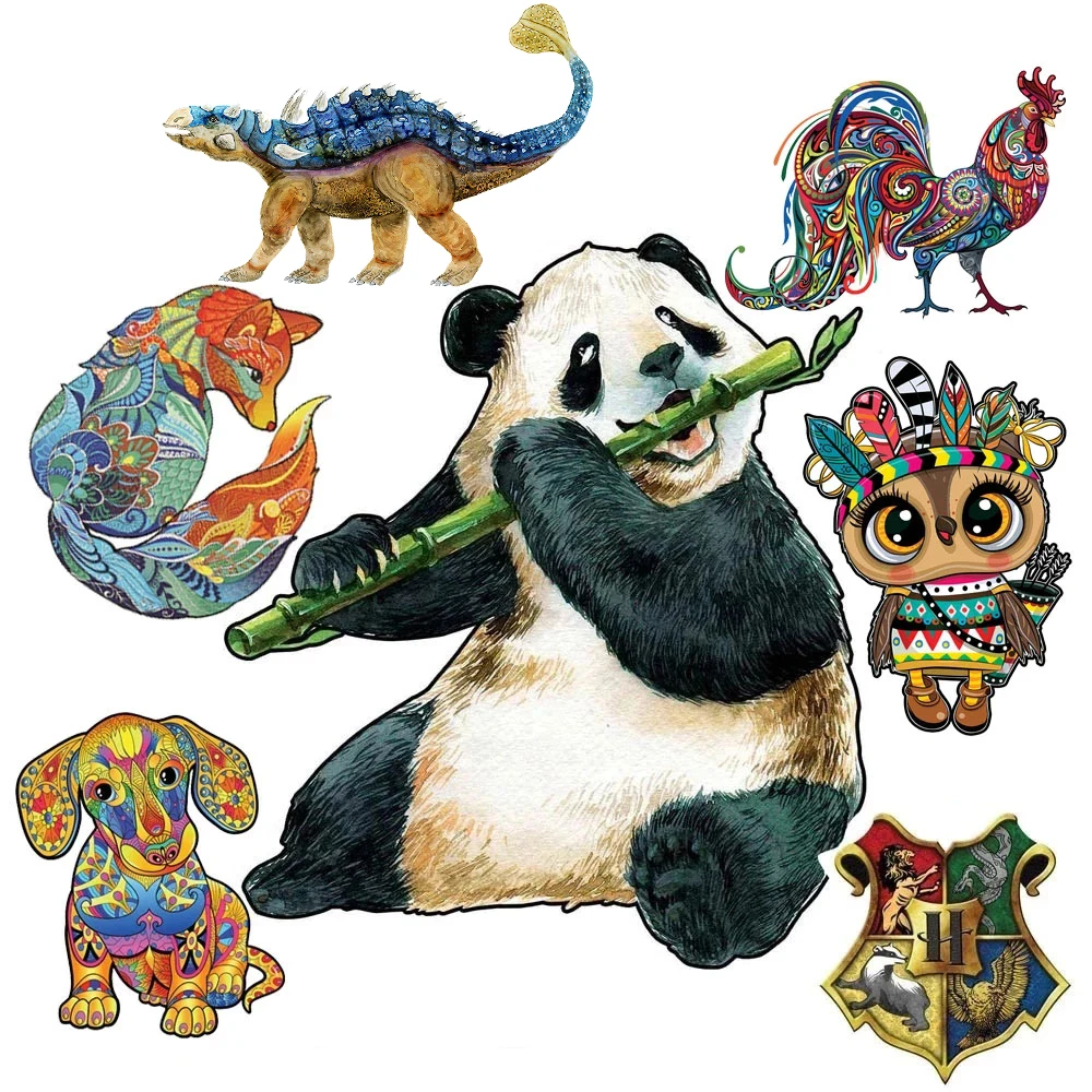 

3D деревянные головоломки с животными для детей, игры для всей семьи, деревянные головоломки высшего качества, детские игры, домашний декор, ...