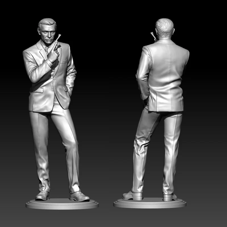 1/18 100 мм 1/24 75 набор моделей из смолы 007 Неокрашенная фигурка без цвета RW-1074