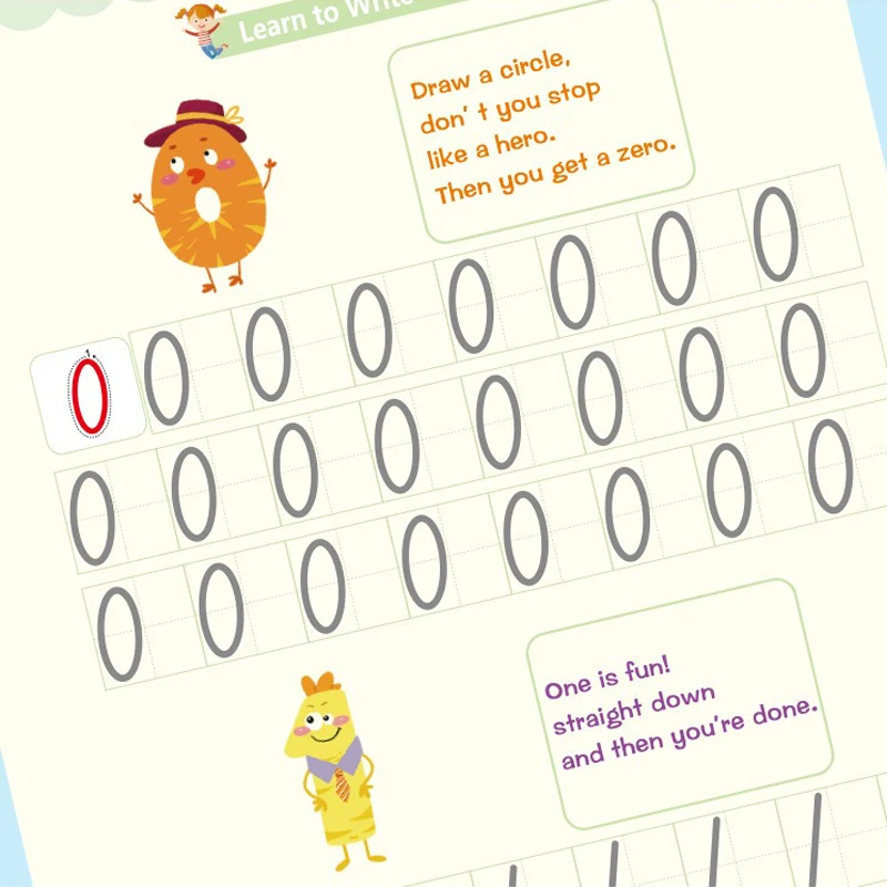 Бесплатная протирка магическая практика тетрадь для рисования с номером ручки