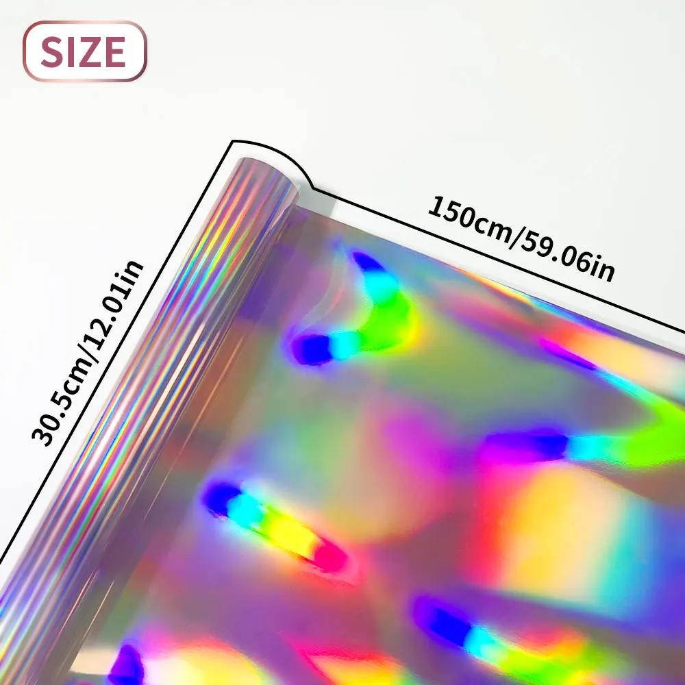 

Голографическая самоклеящаяся пленка для декорирования розовый