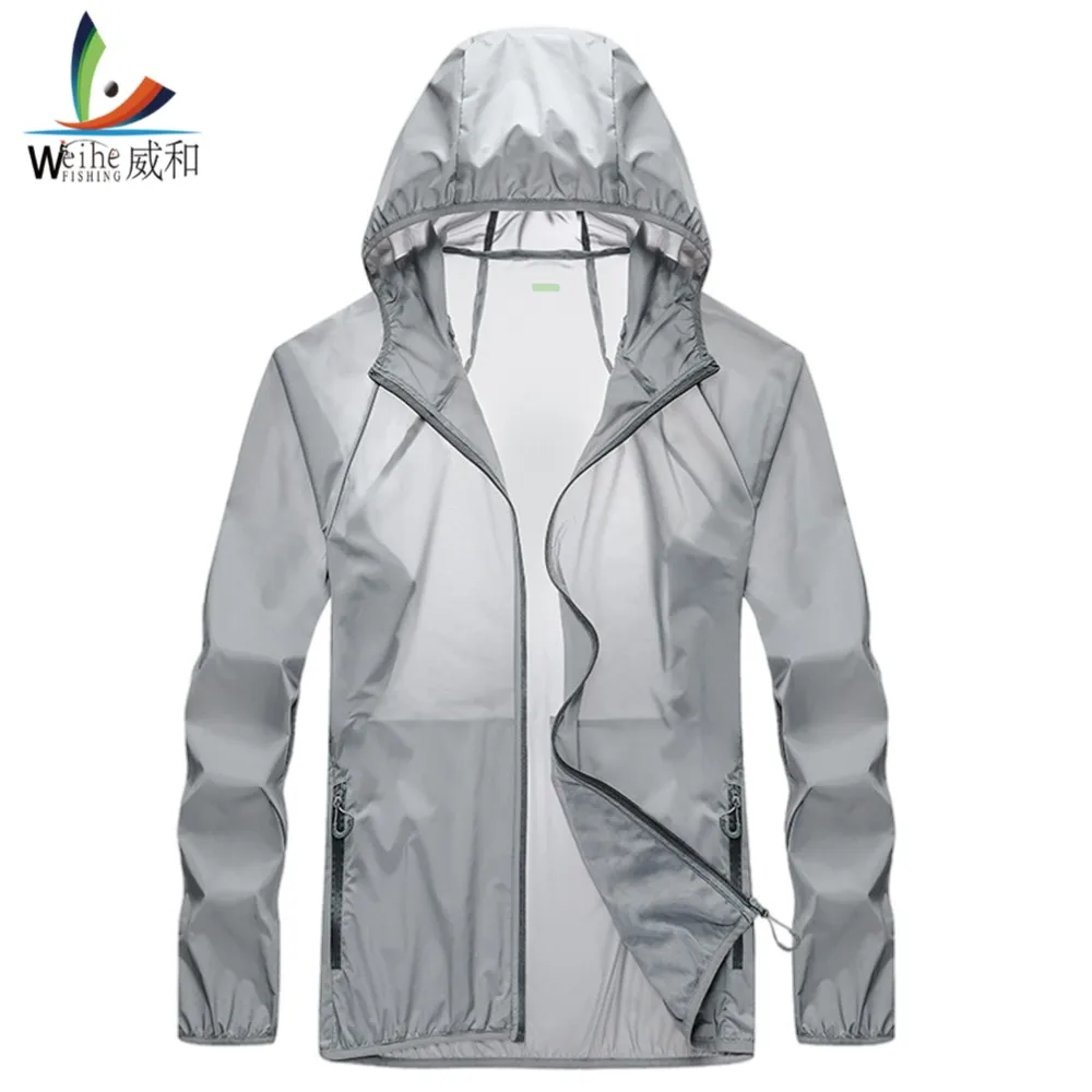 Men Women Summer Sunscreen Jacket Clothing Breathable Fishing Hunting Clothes Quick Dry UV Protection Windbreaker
