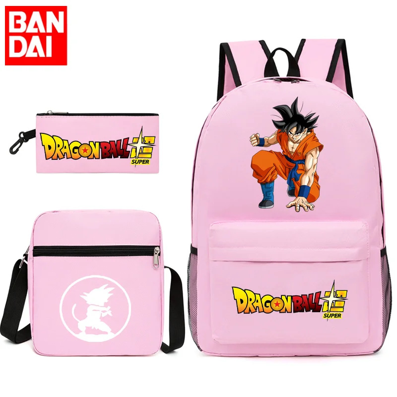 

Bandai Printed Dragon Ball School Bag Backpack Primary and Secondary School Students Backpack Messenger Bag Pencil Bag Wukong