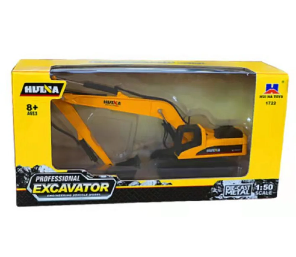 HUINA 1722 1:50 Alloy Long Arm Excavator Truck Car Metal Professional Engineering Construction Vehicle Model Toys For Boys |