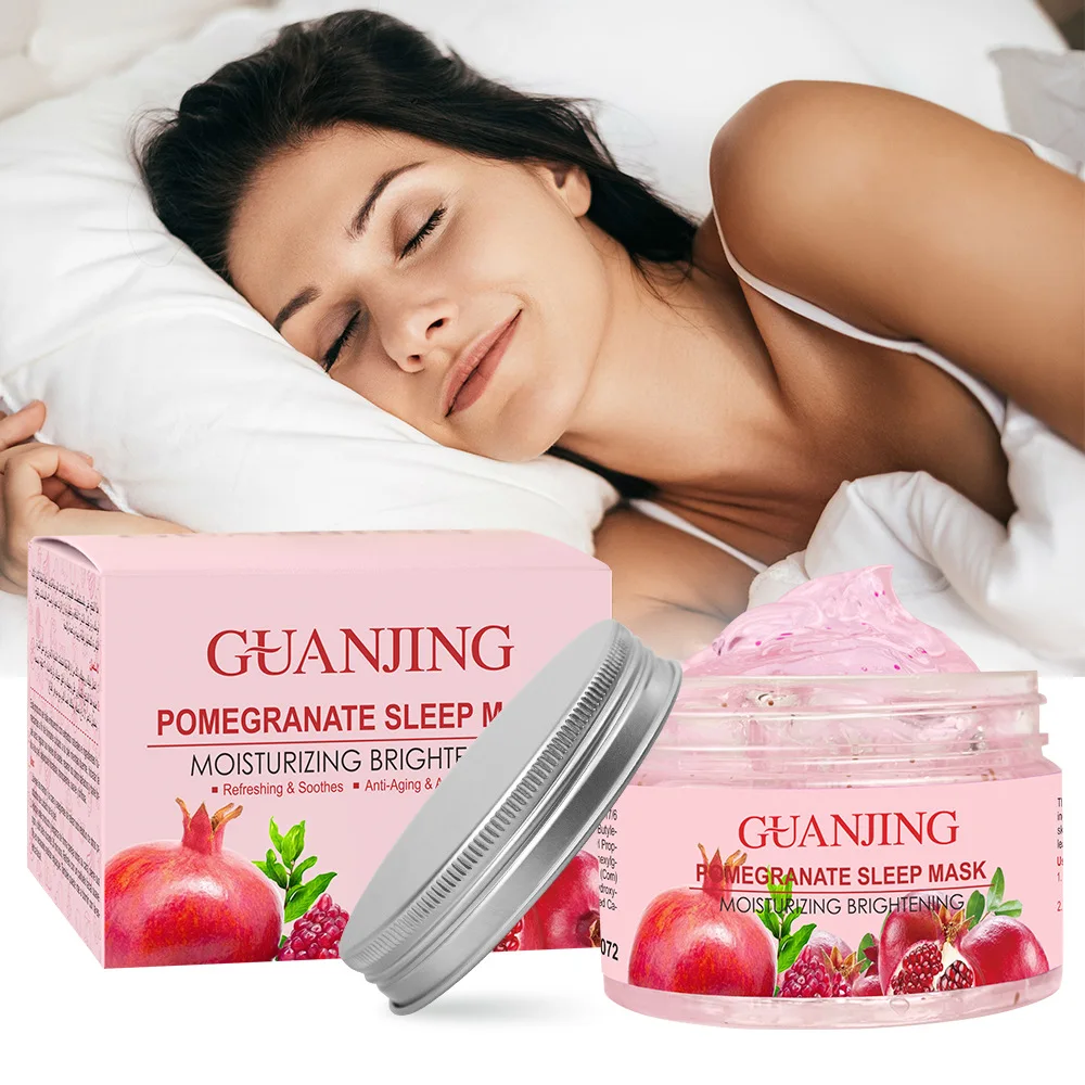 

120ml Pomegranate Sleeping Facial Mask Leave-in Facial Mask Hydrating Moisturizing Brightening Smear Facial Mask Face Skin Care