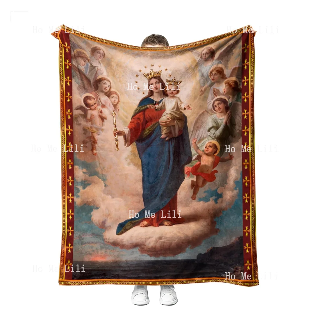 Одеяло Дева наш леди Гуадалупе теплый уютный фланелевый плед для молитвы