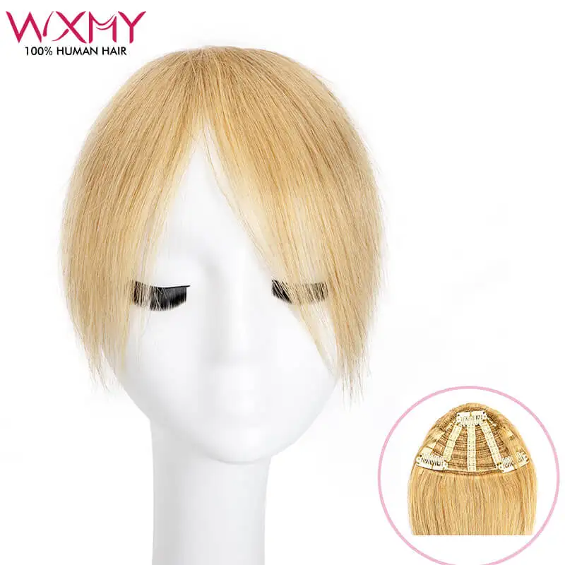Clip In Human Hair Bangs With 3 Clips